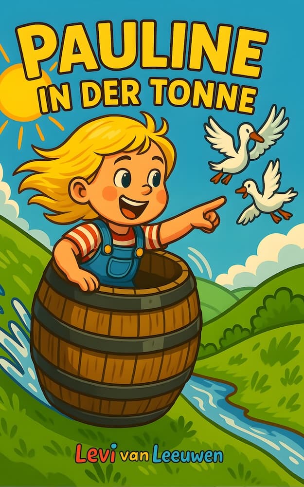 Pauline in der Tonne, die schwimmt und fliegt